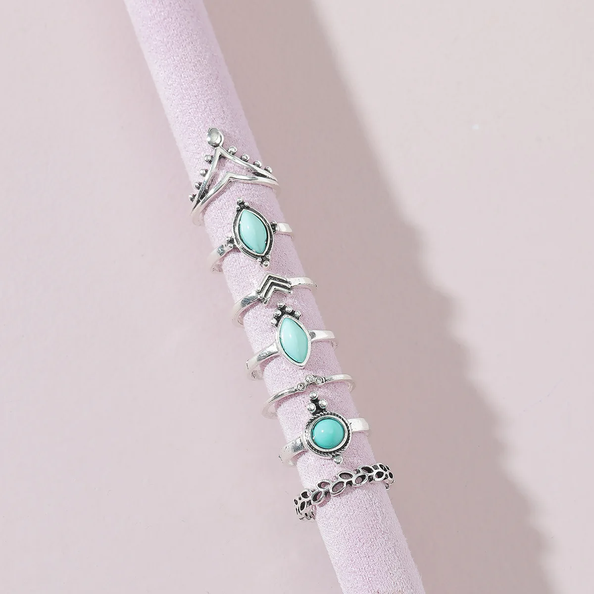 

LUNA CHIAO модные ювелирные изделия несколько винтажных многослойных Штабелируемых колец набор для женщин