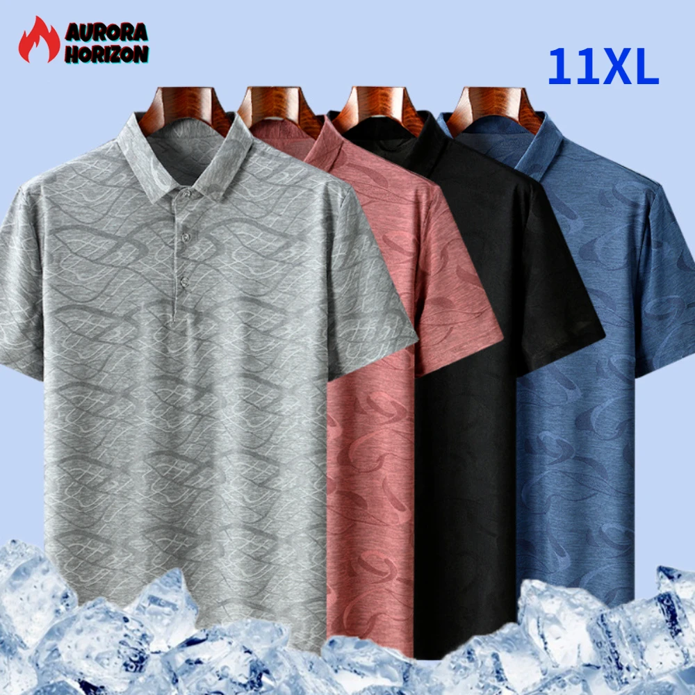 

AuroraHorizon Summer Polo Shirts Men Fashion Casual 10XL 11XL Plus Size Polo Shirt Male Big Size Shirts Breathable Mens Clothing