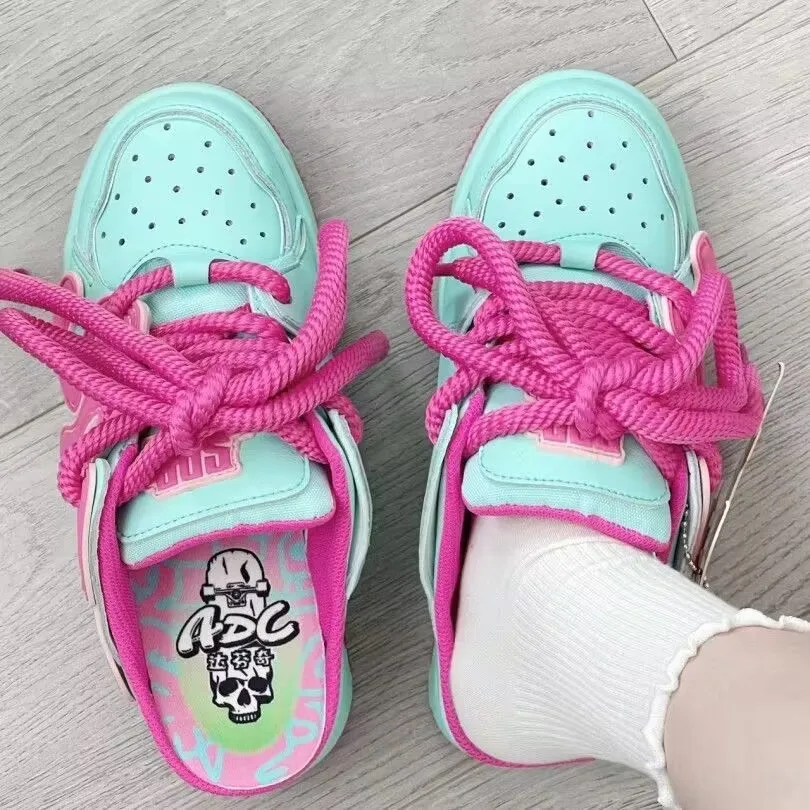 2023 New Spring Summer Women Canvas Shoes flat sneakers women casual shoes low upper lace up white shoes