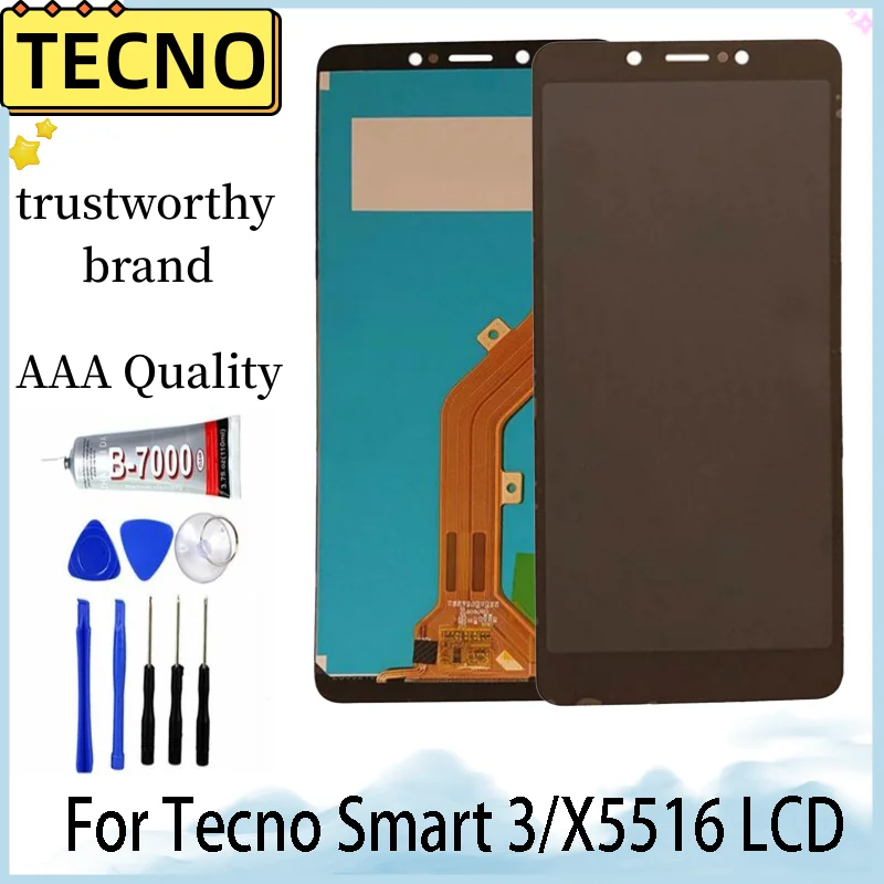 ЖК-дисплей для Infinix smart 3 x5516, сенсорный экран в сборе для tecno smart 3 x5516, сменный экран