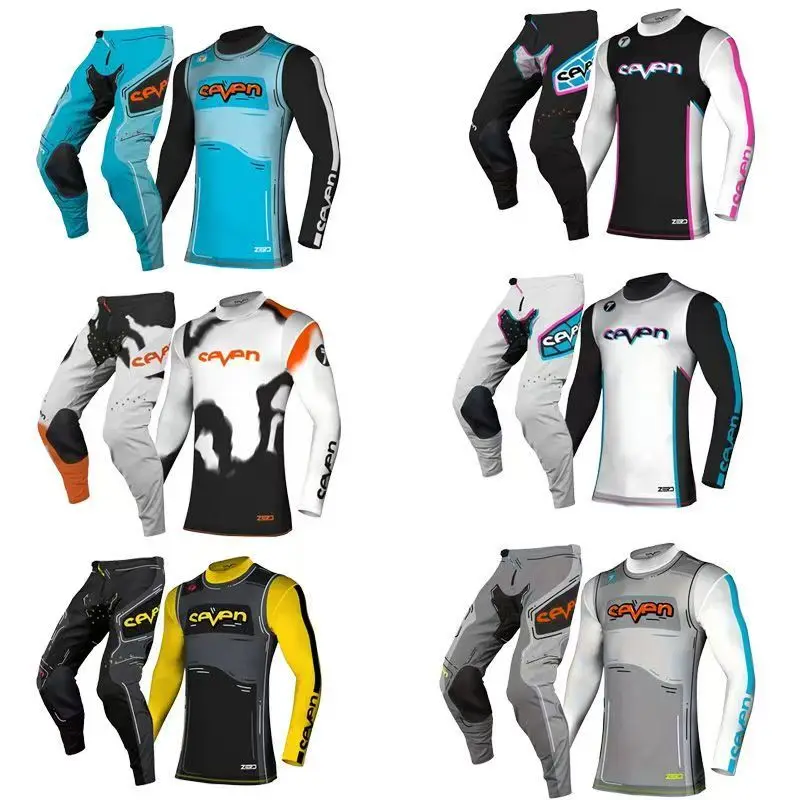 Фото Костюм-тройка 2025 HARD Wear Seven Mx Комплект снаряжения Offroad Moto Combo Эндуро Мотокросс Джерси и P Moto Racingwearobuy Одежда №1