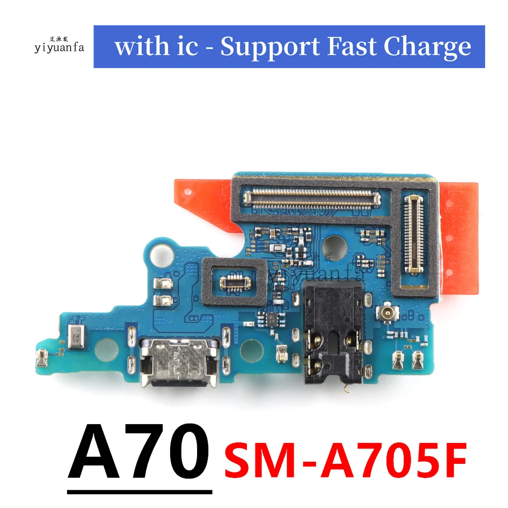 Новинка для Samsung Galaxy A70 A705 SM-A705F A705FN USB Micro зарядное устройство порт для зарядки док-станция соединитель микрофонная плата гибкий кабель