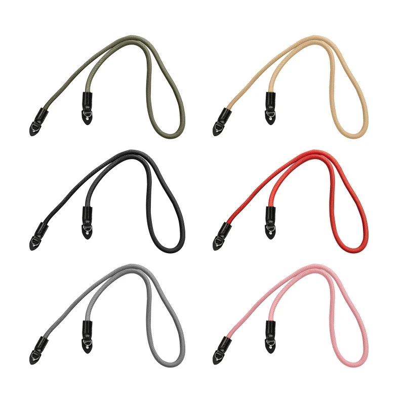 

Vintage Camera Strap Handmade Nylon Leather Neck Shoulder Sling Belt 39'' Long