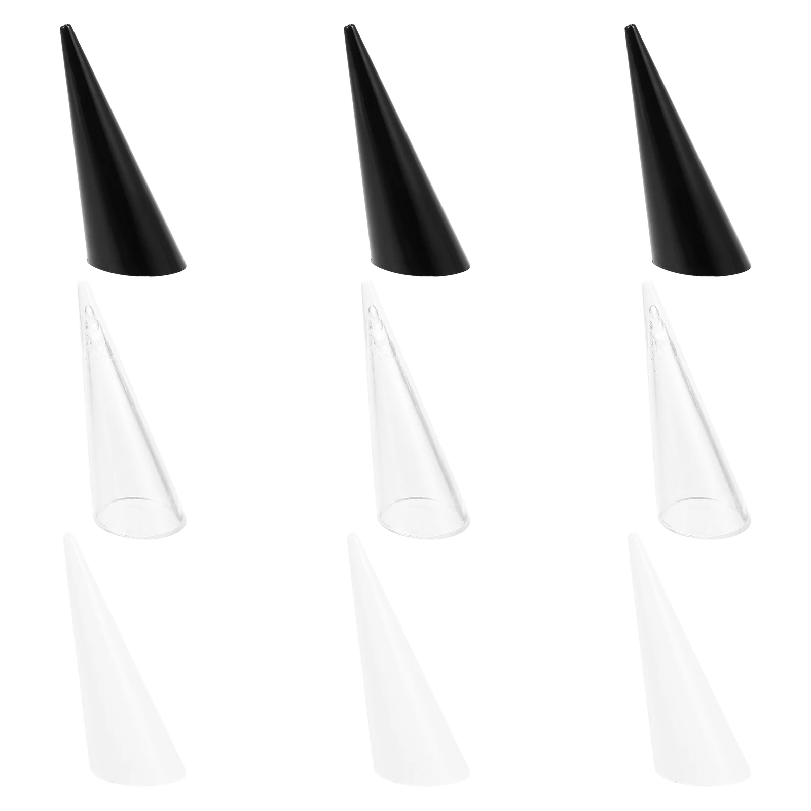 

Ring Display Stand Jewelry Cone Holder Finger Storage Organizer Rack Holders Shape Clear Tower Wedding Acrylic Rings Selling