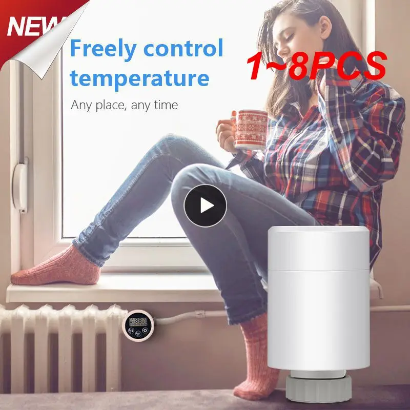 

1-8 шт., термостат радиатора с цифровым дисплеем