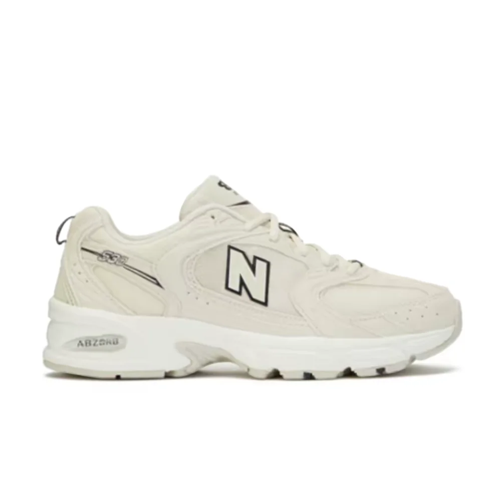 Фото Кроссовки New Balance NB530 унисекс, низкие, повседневные, для бега – бежевые, с ретро-амортизацией, дышащие, комфортные, широкая посадка (D Width) MR530SH №2