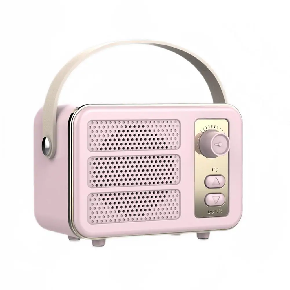 

Retro Bluetooth-compatible 5.0 Speaker Creative Type-c Rechargeable Portable Wireless Vintage Small Speaker