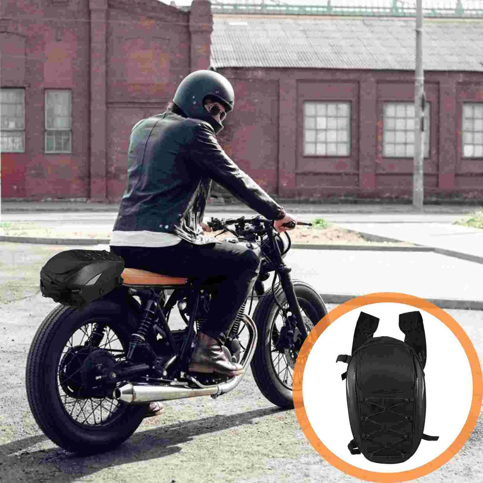 

Motorbike Tail Bag Throw Saddlebag Motorcycle Handlebar Cycling Accessories Backrest Rack Supplies Seat