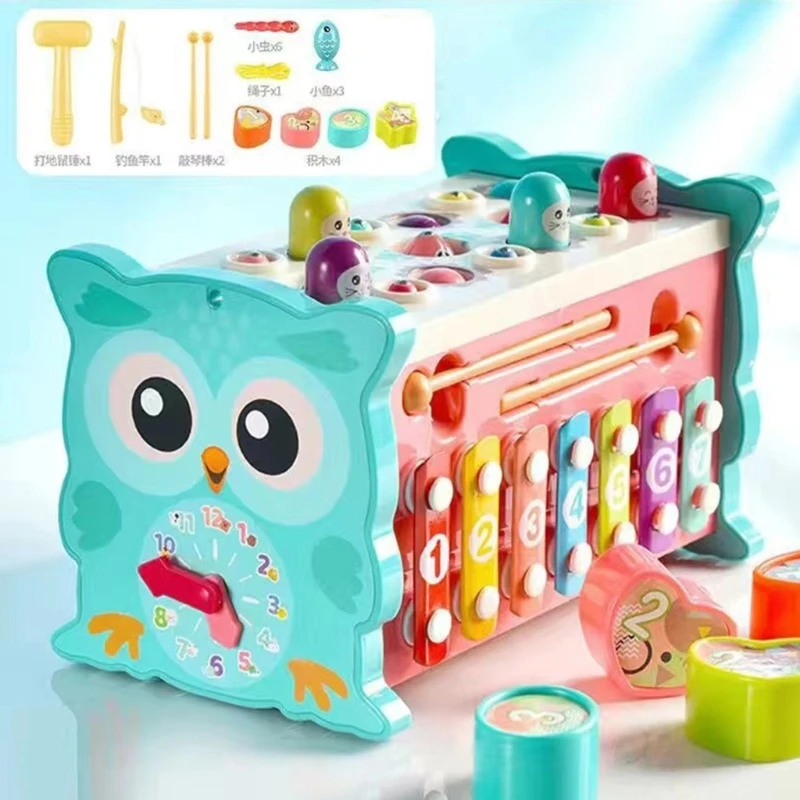 

Y55B Kindergarten Fishing Toy Preschool Plastic Whack-a-mole Toy for Kids