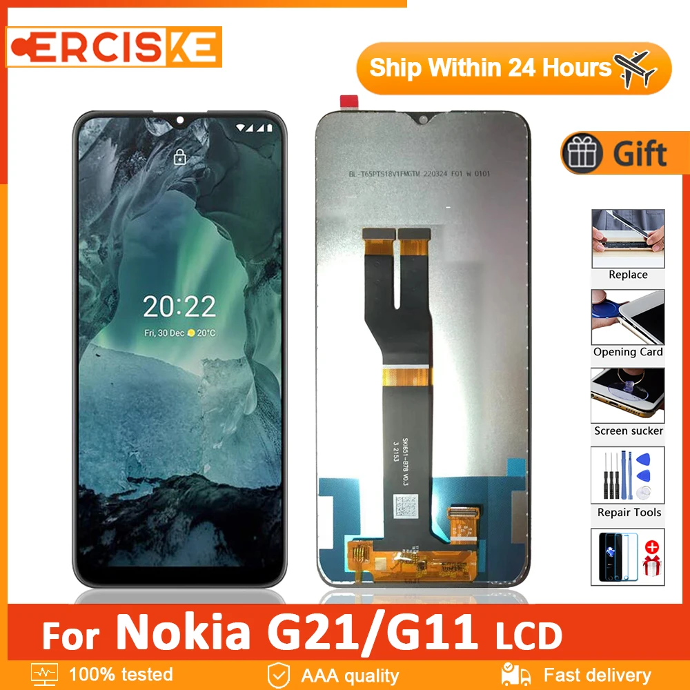 

6.5'' Original LCD For Nokia G21 TA-1418 LCD Display Digitizer Assembly Replacement Part For Nokia G11 TA-1401 LCD Touch Screen