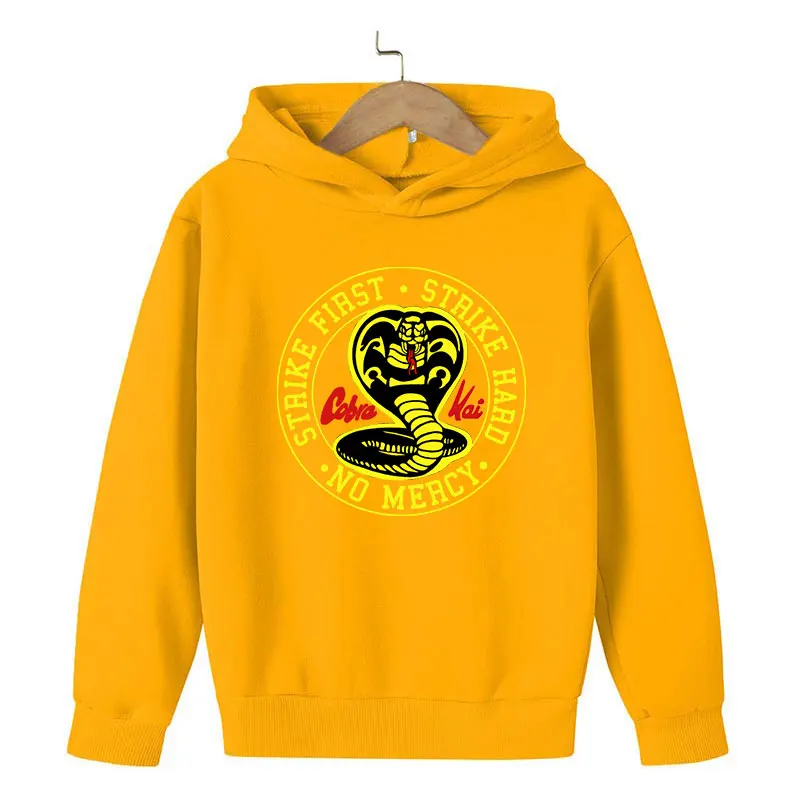 

Cobra Kai Boy Girl Hoodies Kids Clothes Baby jogging Clothing Child Tracksuit Baby boy clothes Cotton Outdoor Sweatshirt