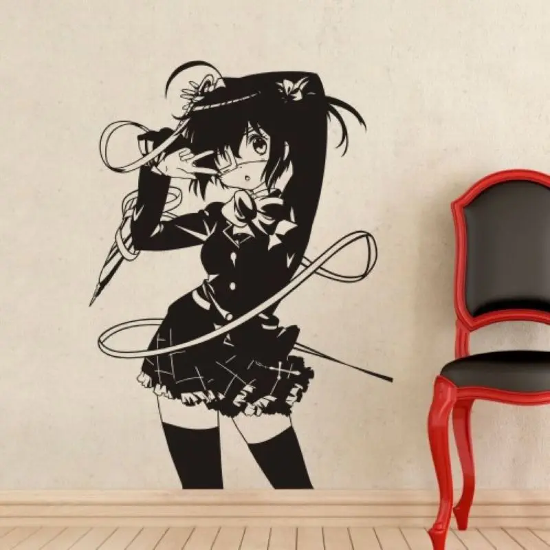 Любовь, чуньбио и другие деления, настенные наклейки, виниловые наклейки на стену kitashherawa, декоративные украшения для дома, аниме автомобиль