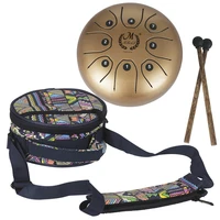 5 5 inch handpan drum mini steel tongue drum with drumsticks percussion musical instrument drums music drum set