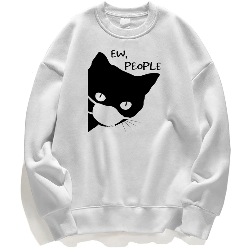 

Ew People Black Cat Sweatshirt Men Hoodies Clothing Hoodie Pullover Hoody Crewneck Street Long Sleeve Jumper Unisex Streetwear