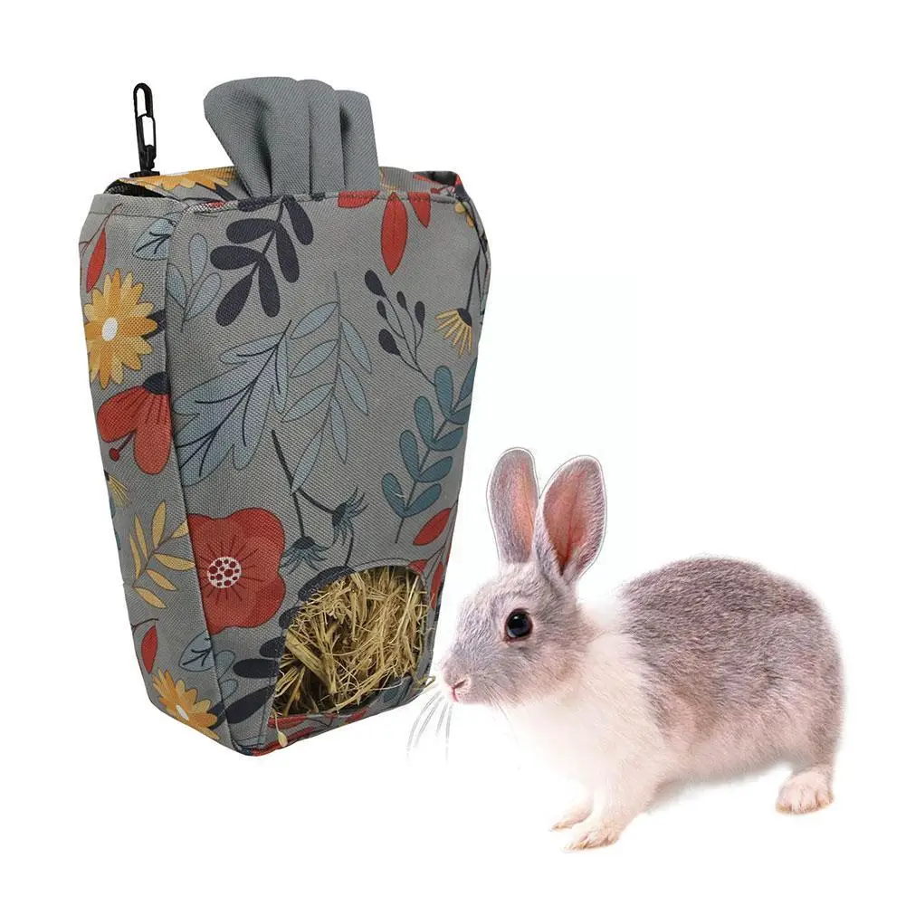 

Портативная сумка для кормления сена для кролика, морской свинки, с рисунком кролика, рюкзак, органайзер для еды, клетка, аксессуары Y7A3