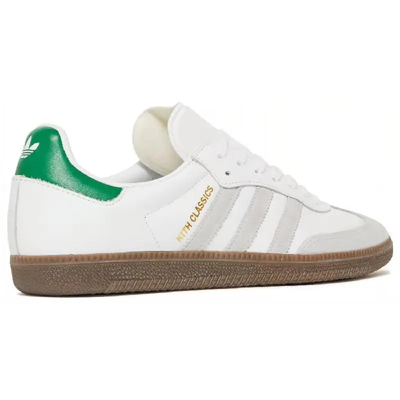 Adidas Samba OG Kith Classics White Green 2021/2024 Кроссовки FX5398