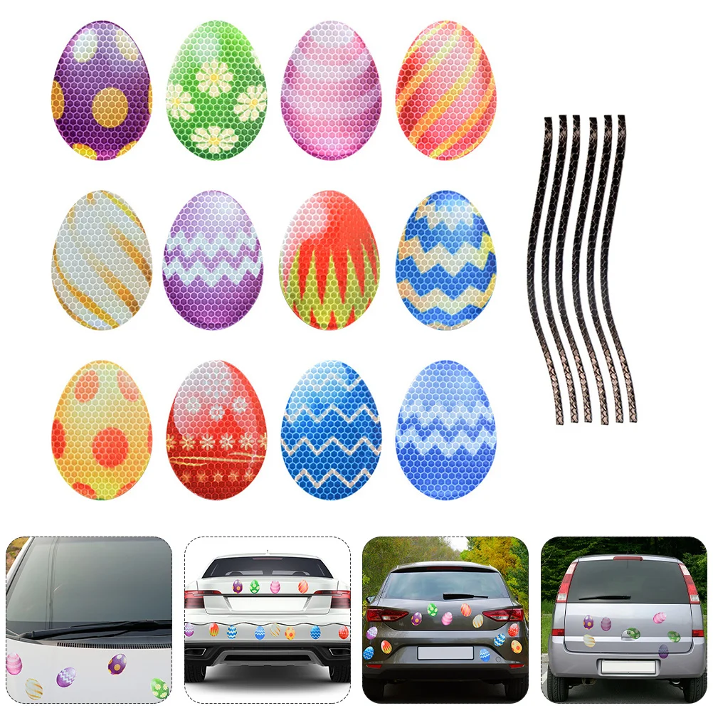 

Easter Magnets Magnet Stickers Car Sticker Garage Party Reflective Door Decoration Happy Decor Decorative Decorations Holiday