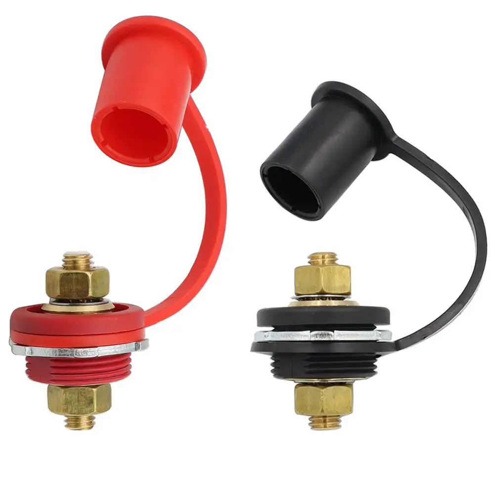 

Автомобильные клеммы для аккумуляторов 3/8 дюйма, красные, черные