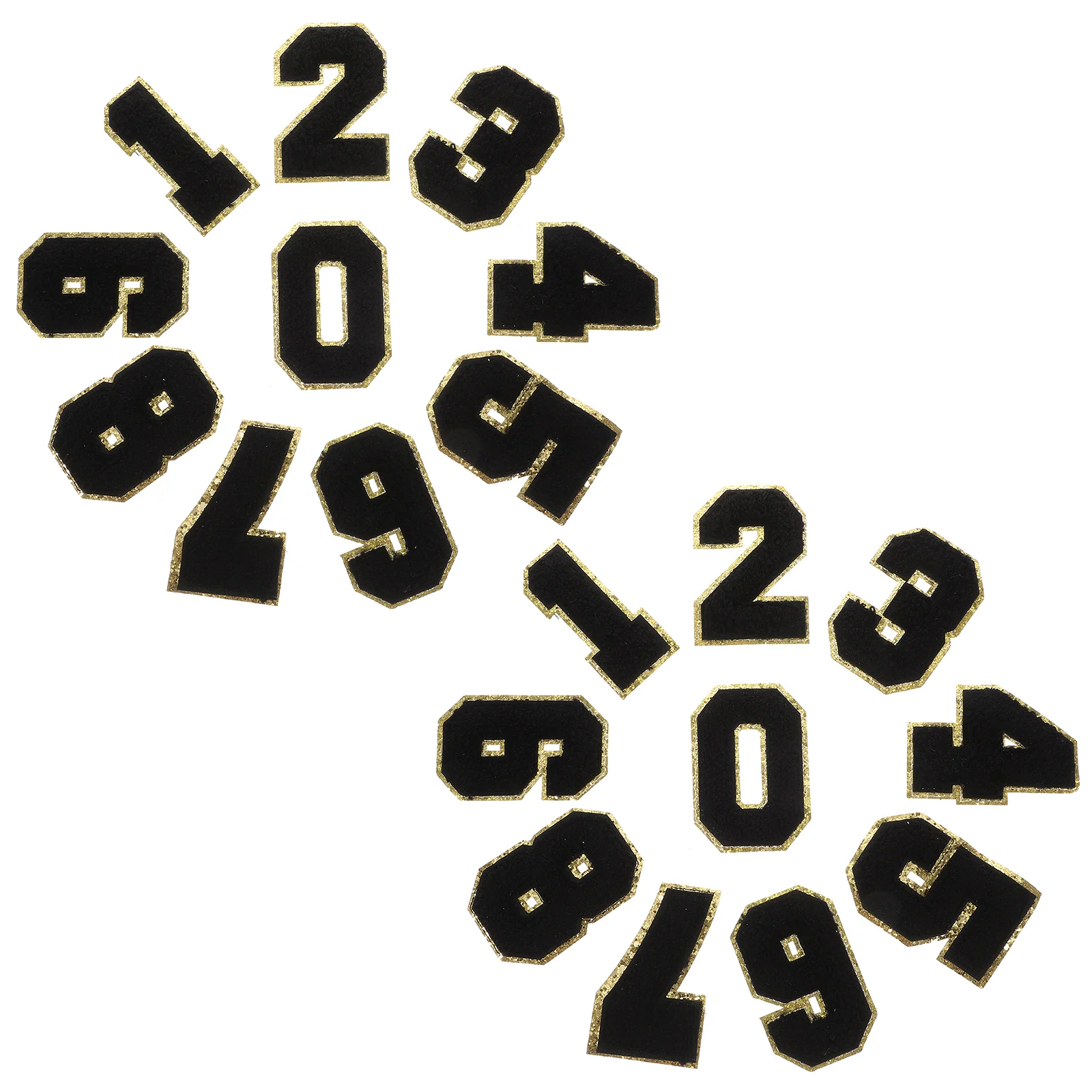 

20 шт., декоративные цифровые накладки на шляпу