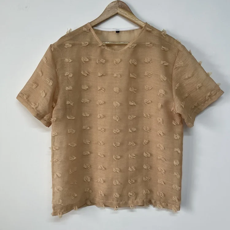 

2023 Summer New Fashion For Men's Casual T-shirt Solid Color O-neck Three Quarter Sleeve Loose Tops Men Tide 21F3462