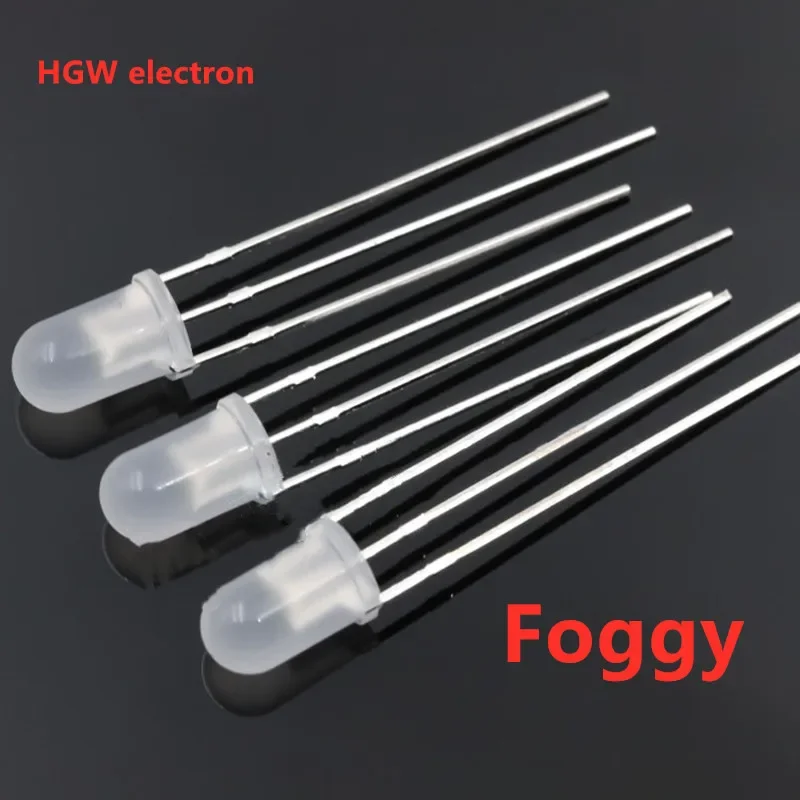 100 шт. 5 мм круглая головка светодиодный 3-PIN двухцветный DIP СВЕТОДИОДНЫЙ красная