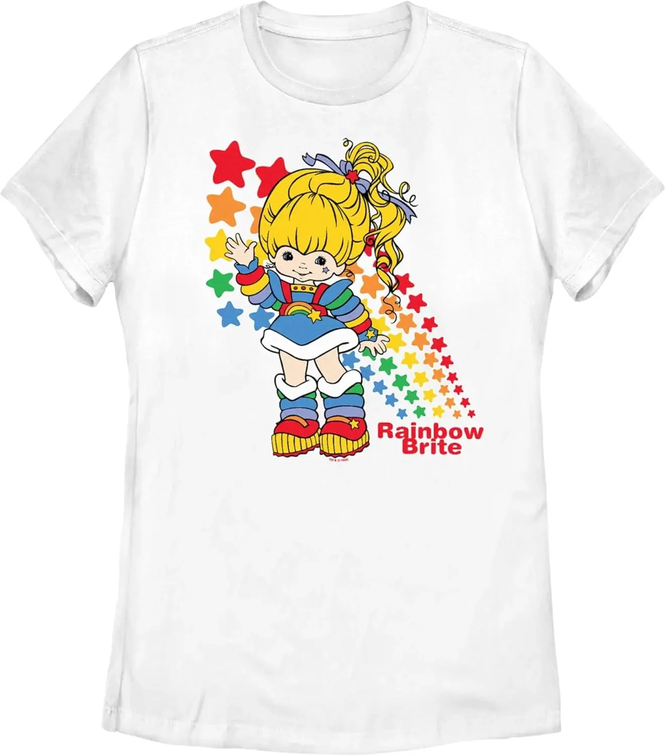 Женская футболка с портретом Hello Rainbow Brite