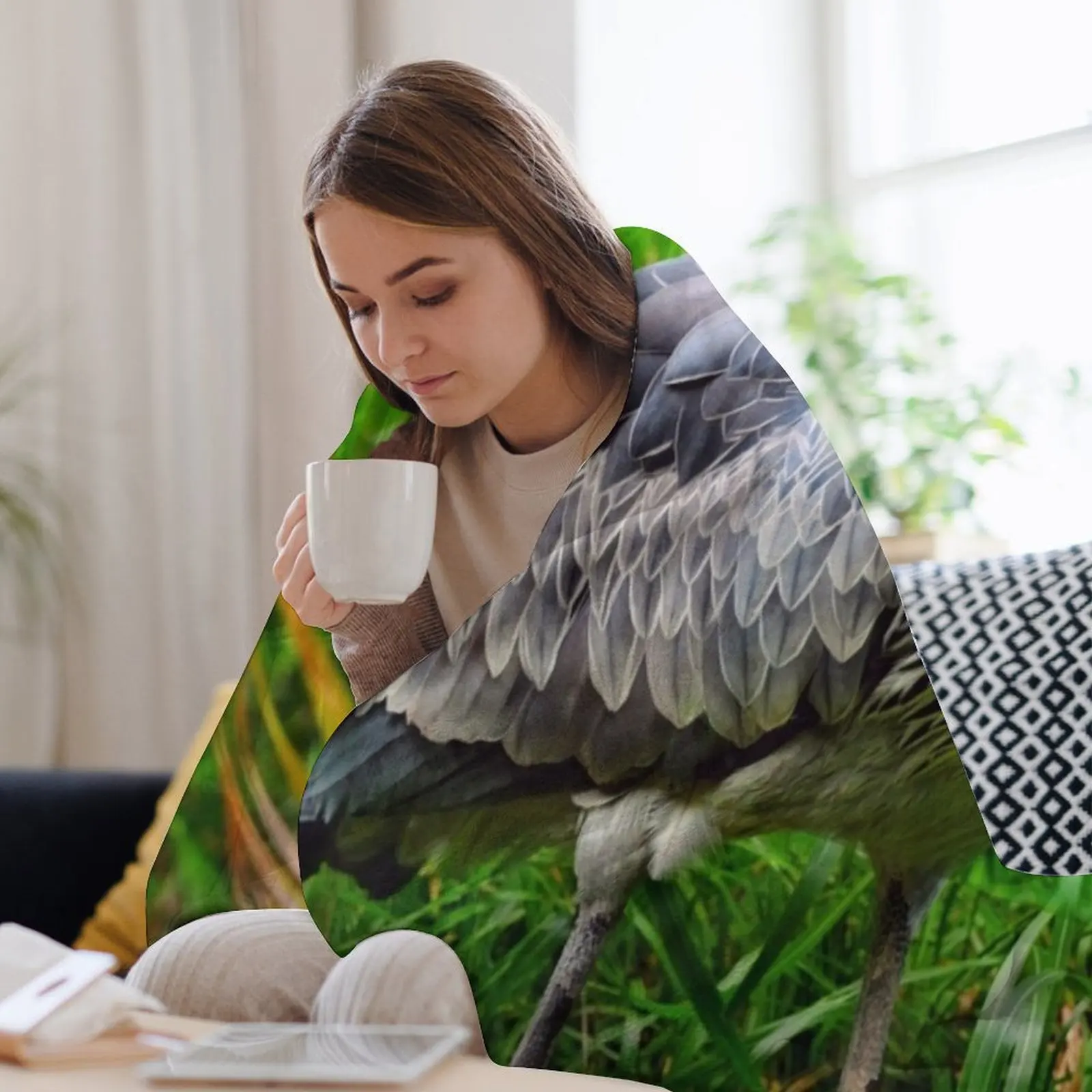 Одеяло Shoebill Balaeniceps Rex покрывала на кровать одеяла Хэллоуин Nap Polar