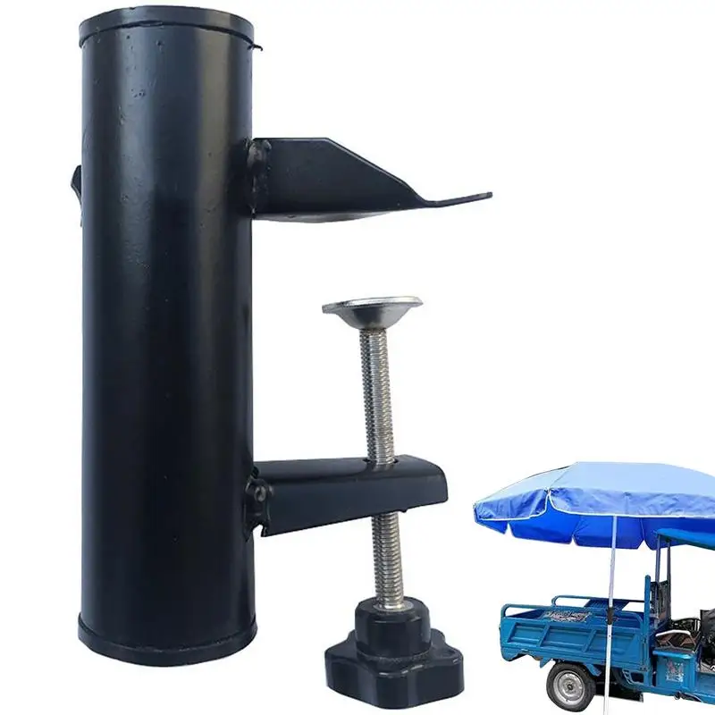 

Patio Umbrella Holder Stand Outdoor Umbrella Mount For Railing Bench Fence Stand Metal Umbrella Clamp For Deck Beach Balcony