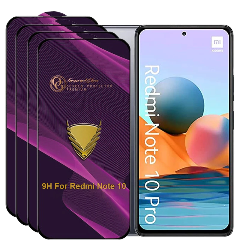 2-4PCS Luxury 9H Glass for Redmi Note 6 7 8 9 10 11 9T 10T Pro Plus Max 4G 5G Anti Explosion Screen Protector Film for Redmi