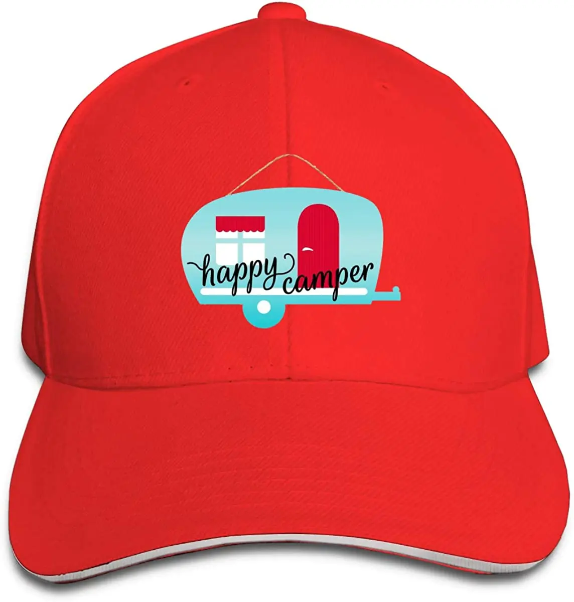 

Unisex Happy Camper Baseball Cap Adjustable Hat for Men and Women
