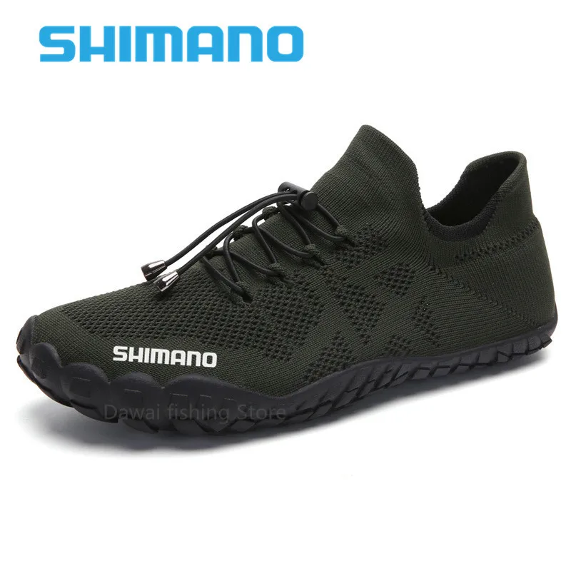 

Новинка Весна 2022, Мужская рыболовная обувь SHIMANO, повседневная обувь для активного отдыха, плетеная обувь Flying Creek, дышащая Спортивная походна...
