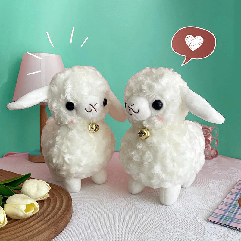 

24cm Kawaii Alpaca Plush Doll Toy Small Aries Soft Cotton Lovable Animal Dolles Home Pillow Room Decoration Girl Toys Gift