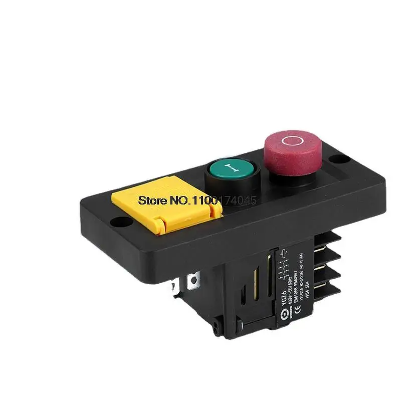 INTERRUPTORES  Interruptor de Botão Eletromagnético 10 Pinos 400 v Motor de Controle Combinado Magnético de Dois Fios Ycz6 Scram tipo Botão Fingindo