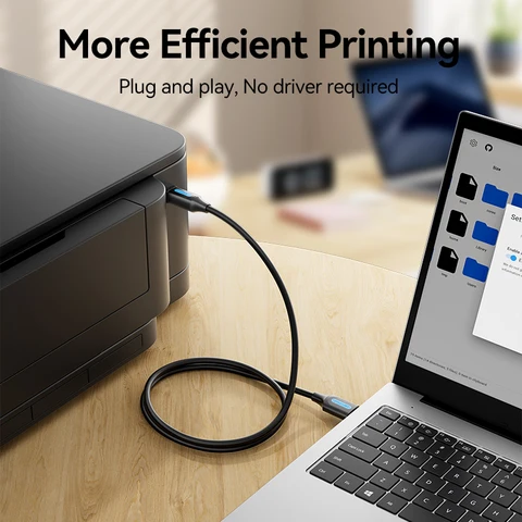 Кабель принтера Vention USB 3.0  A «папа» — «папа» B