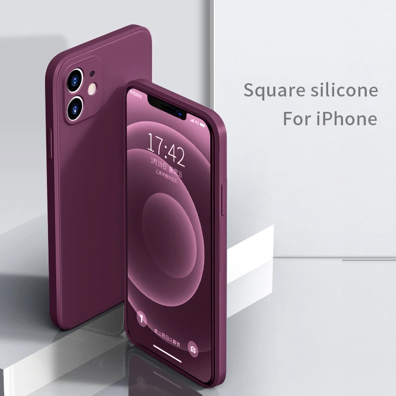 

Luxury Case For iphone 13 Pro Case Liquid Silicone Cover For iphone 12 11 Pro Max Mini XS X Max XR 7 8 Plus 6S Ultra Thin Cases