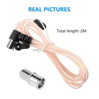 2m fm antenna dipole indoor 75 ohm f type male for yamaha jvc stereo receiver radio dipole antenna t type with pal female jack
