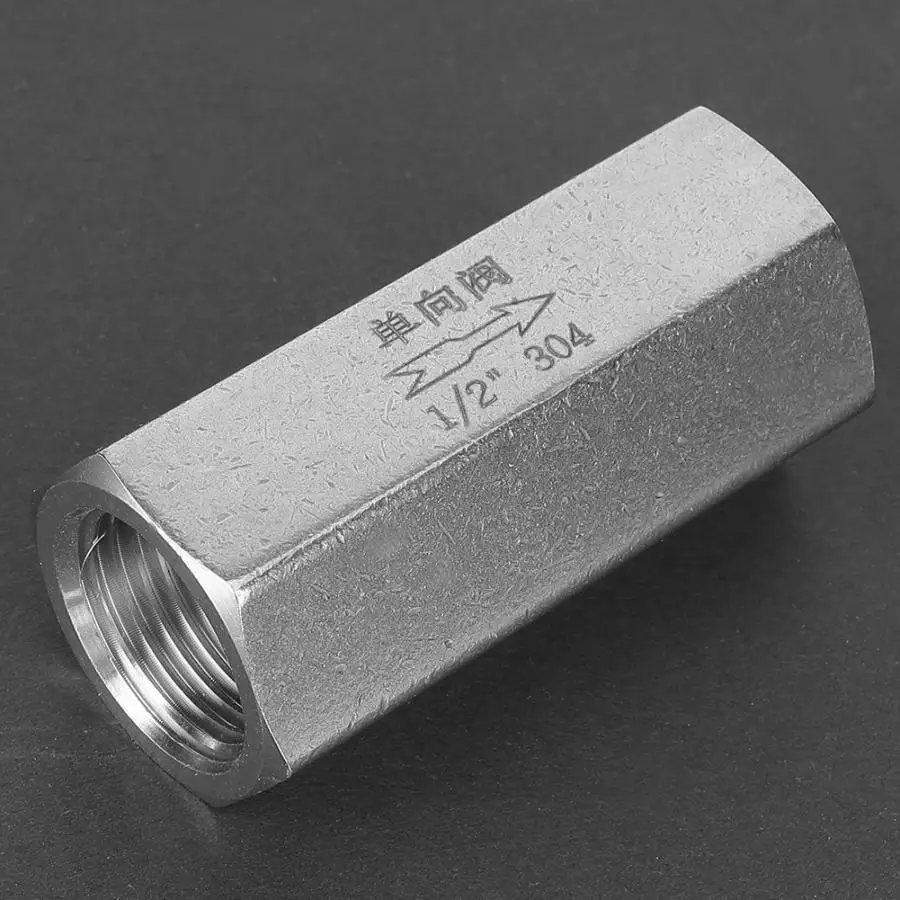 Герметичный обратный клапан из нержавеющей стали с шестигранной резьбой BSPP для