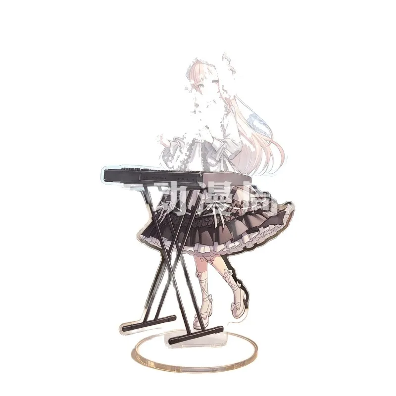 Фото Акриловая подставка с персонажами аниме: Mahou Shoujo, Magical Girl, Witch Trial Collaboration, Meruru Shibaya, Lisa, Emma. Декор для стола в готическом стиле. №5