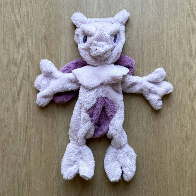 Фото Pokemon Mewtwo Mew плюшевые игрушки ракушка Pokémon аниме плюшевые незаполненные огромные 32-80 см Kawaii полуфабрикат кожаная кобура подарки для детей №4