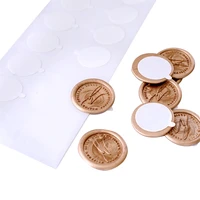 500pcs self adhesive wax seal discs double sided round circle stickers for wax seal stamp