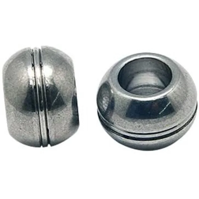

50pcs 304 Stainless Steel Beads Rondelle Spacer Beads Silver Tone Metal Beads Beads for Bracelet Necklace Jewelry Making