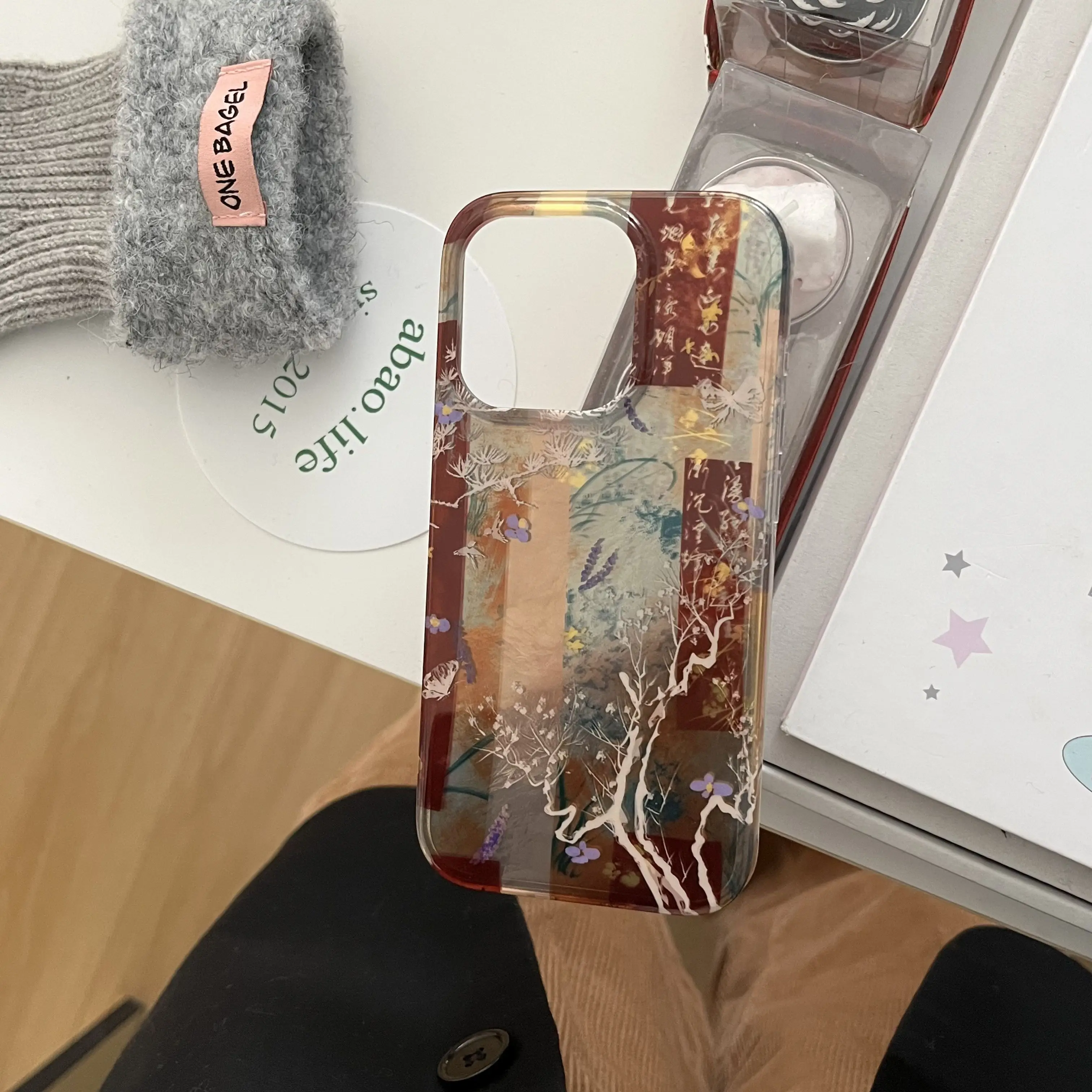 Фото Чехол для телефона с коричневой тушью для iPhone 16 16pro 16promax 15 15pro 15promax 14 14pro 14promax 13 13pro 13promax, 12 IMD Новый №5