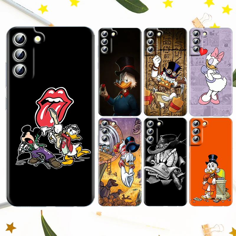 

Disney Donald Duck Cute Phone Case For Samsung Galaxy S23 S22 S21 S20 FE S10 E S9 Plus Ultra Pro Lite 5G Transparent Cover