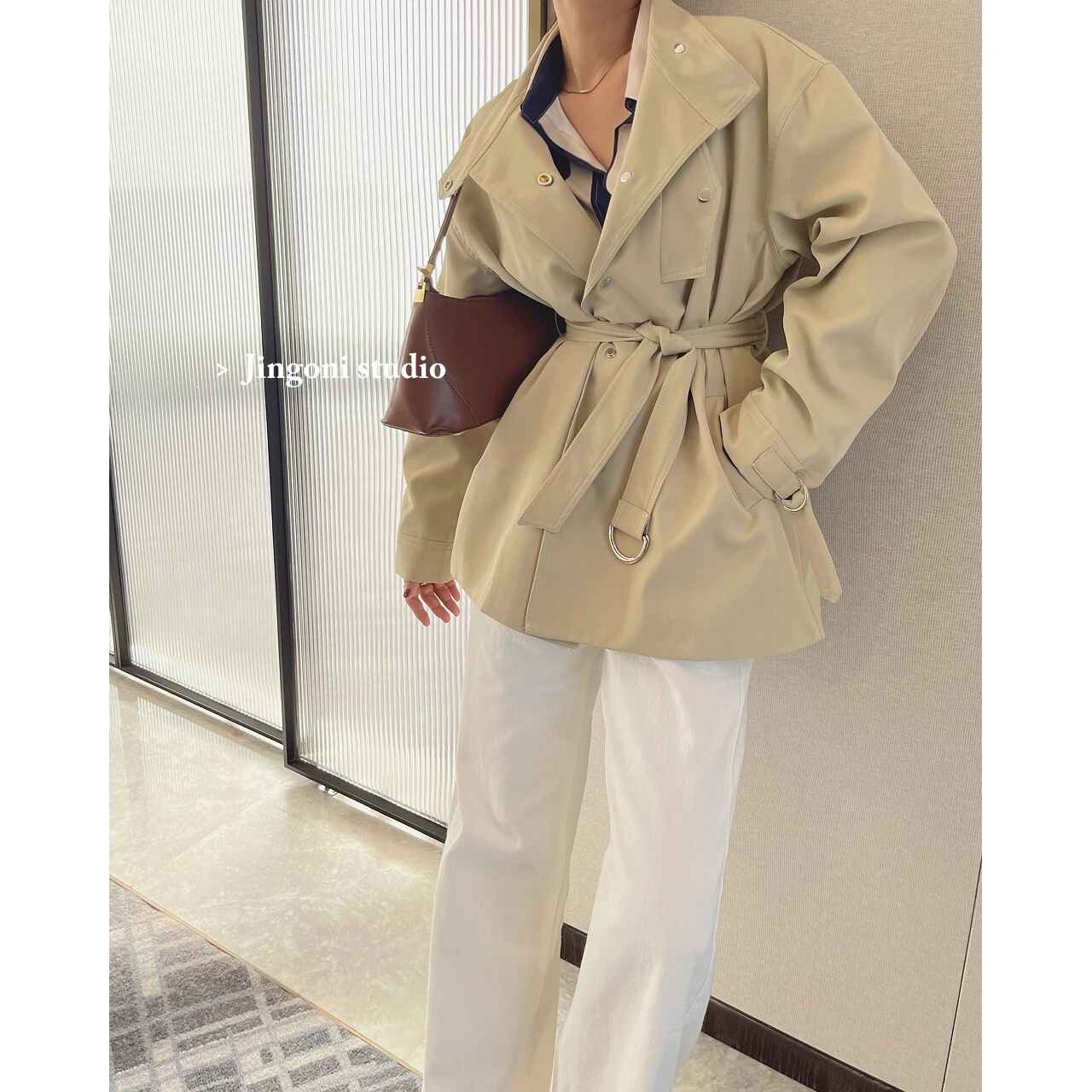 Women Trench Coats Windbreaker Jackets 2023 Spring New Outerwear External Clothing Za Korean Elegant Offer Luxury Y2k Chic Solid