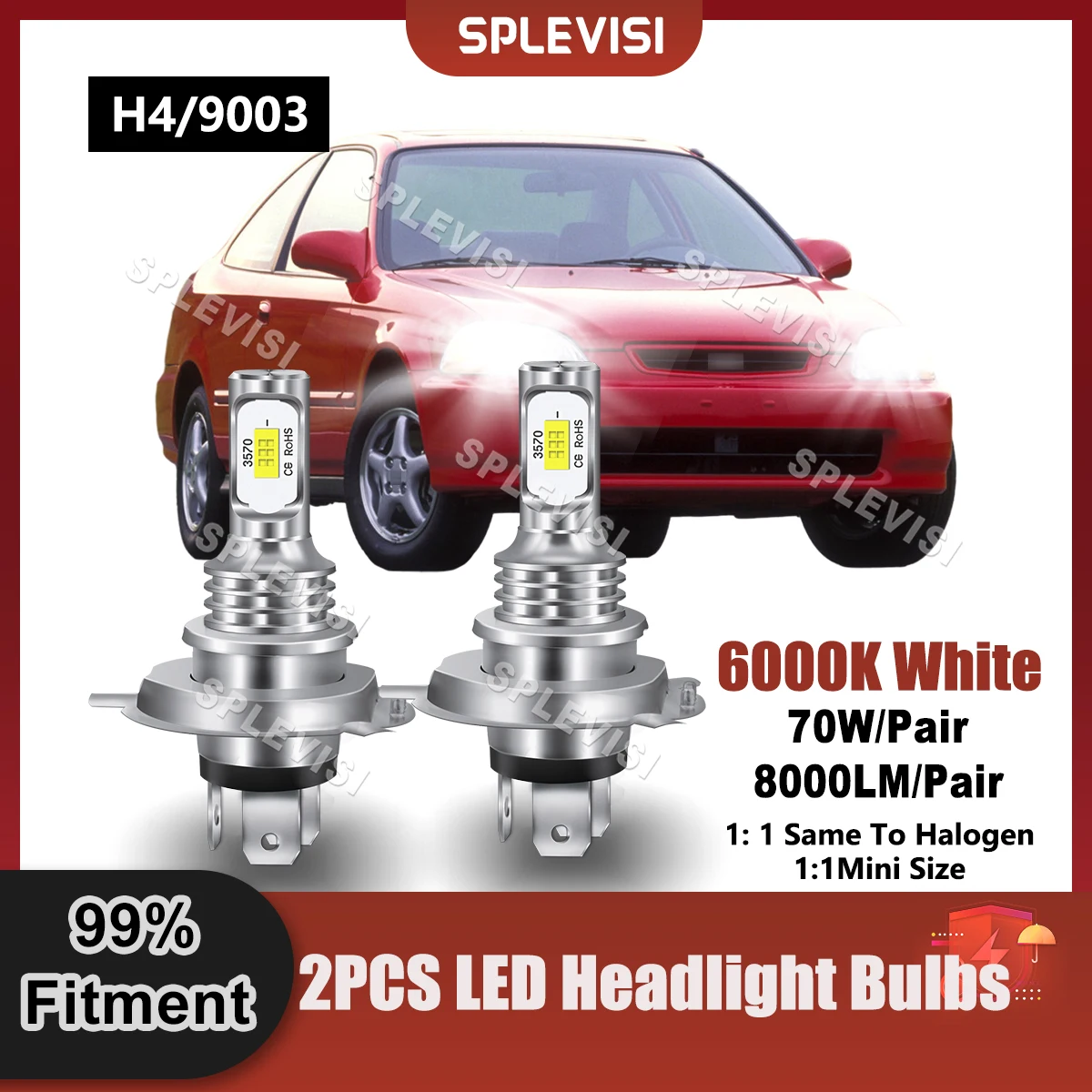 2X фонаря для Honda Civic 1987 1988 1989 1990 1991 1992 1993 1994 1995 1996 1997 1998 1999 2000 2001 2002 2003 2004 2005