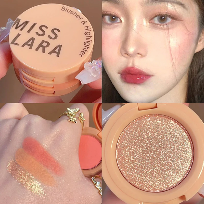 

Makeup Powder Blusher Cosmetics Highlight Eye Shadow Lasting Multi-color Delicate Shiny Three In One Beauty Make Up