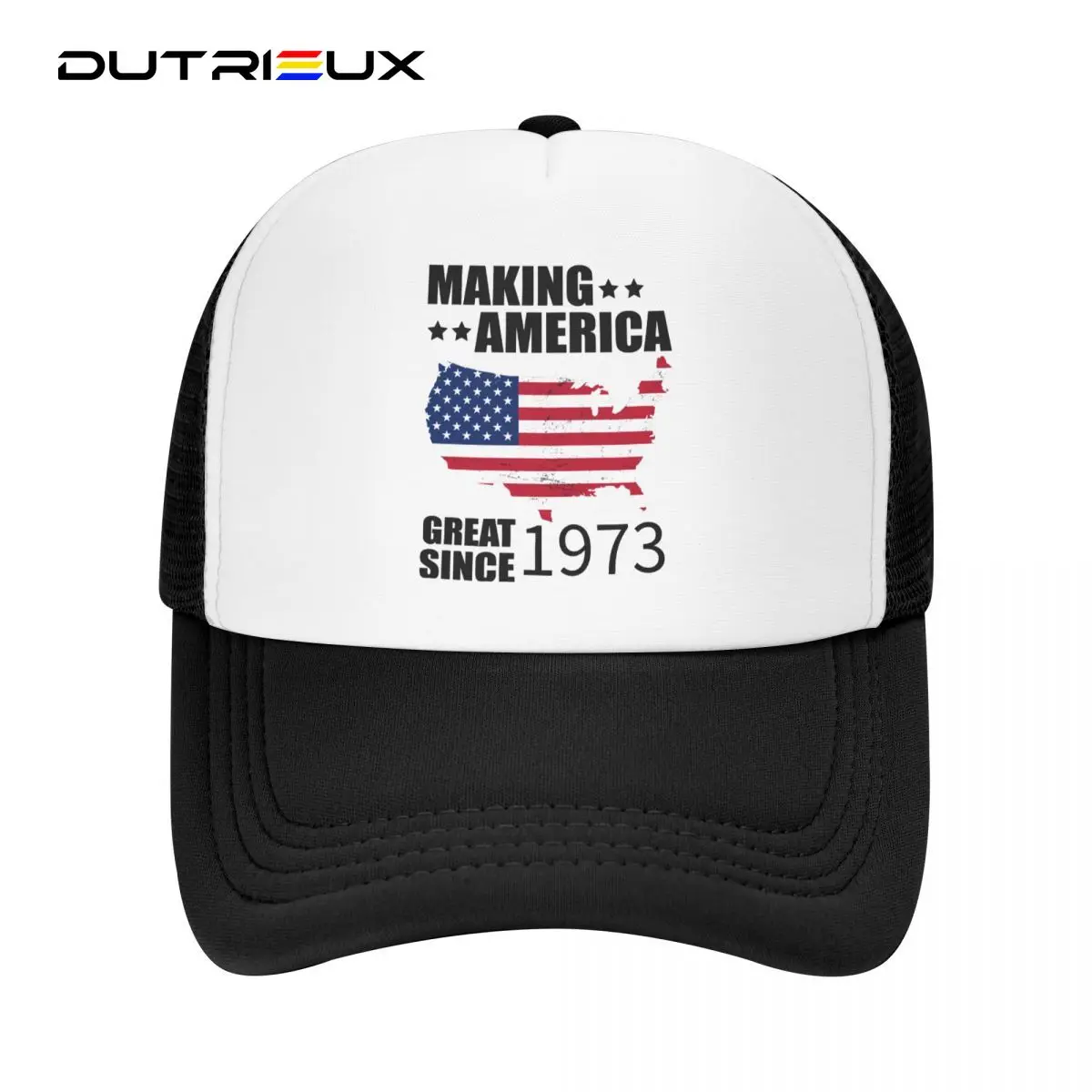 

Making America Great Since 1973 Birthday Gifts Custom Years Trucker Hat Adjustable Adult Baseball Cap Summer Hats Snapback Caps