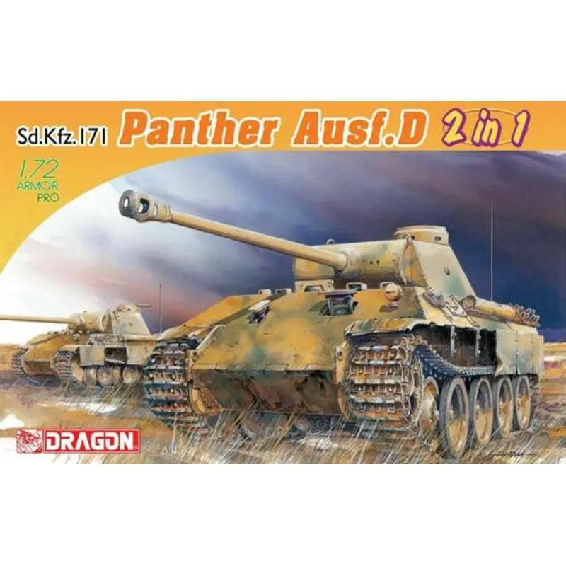 DRAGON 7547 1/72 German Sd.Kfz.171 Panzer D - Scale Model Ki