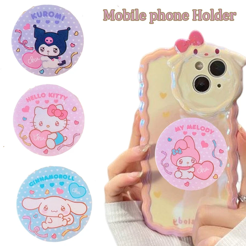 Grip Kuromi Cinnamoroll Purin Telescopic Folding Finger Ring