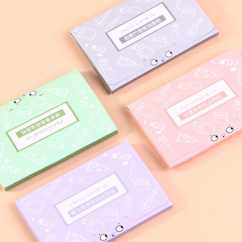 

100Pcs Face Oil Blotting Paper Protable Face Wipes Oil Control Oil-absorbing